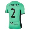 Atlético Madrid JM Gimenez 2 Tredjesæt 2023-24 Kortærmet
